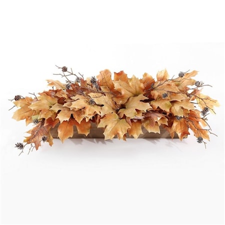 Safavieh 30 in. Faux Maple Leaf Potted Arrangement, Orange & Yellow FXP1066A